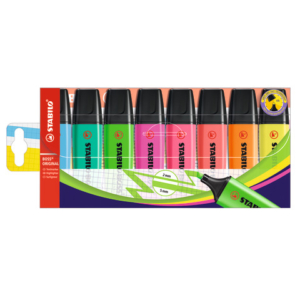 Desk set evidenziatori Stabilo Boss® Original 2-5 mm - 8 colori assortiti IT70/8-1 - LoveOffice