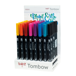 Espositore 48 pennarelli Tombow Dual Brush - 8 colori assortiti PABT-48P-A - LoveOffice