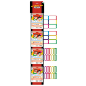 Cravatta da 40 buste di etichette Markin per la scuola personalizzabili - 2 misure assortite - X120PERS-ESP40 - LoveOffice