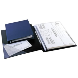 Raccoglitore Sei Rota Sanremo 2000 - 4 anelli D Ø 25 mm - 30x42 cm dorso 4 cm blu - 34508507 (anelli lato lungo) - LoveOffice