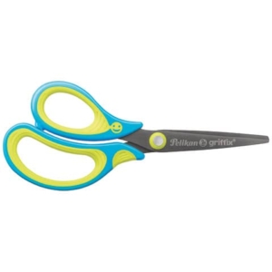 Forbici Griffix 15 cm blu in confezione da 5 pezzi mancini 810265 - LoveOffice