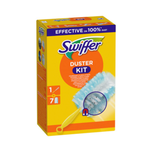 Starter Kit catturapolvere per mobili Swiffer Duster verde con 7 piumini - conf. 8 pz - PG268 - LoveOffice
