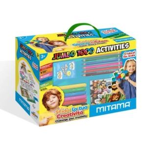 Scatola creativa Mitama Jumbo Box 1000 Attività - contenuto 32 pezzi assortiti 62884 - LoveOffice