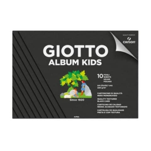 Album da disegno Giotto Kids A4 10 ff. da 220 g monoruvidi nero F580600 - LoveOffice