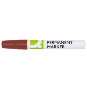 Marcatore permanente Q-Connect con fusto in alluminio e punta conica 4 mm rosso KF11710 - LoveOffice