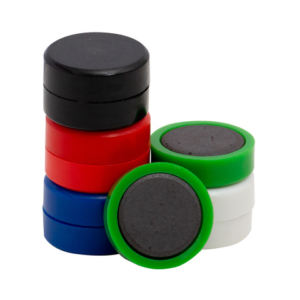 Magneti per lavagne bianche 25 mm Q-Connect colori assortiti - conf. 10 pz - KF02643 - LoveOffice