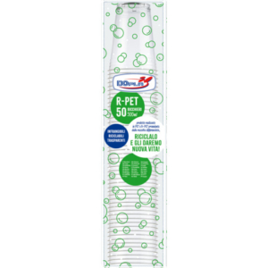 Bicchieri in R-PET Dopla DO trasparente 500 ml - conf. 50 pz - 25002 - LoveOffice