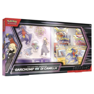 Set Pokémon - Premium Garchomp EX di Camilla 6 buste + 3 carte olografiche PK10427-I - LoveOffice