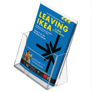 Porta brochure da banco Tecnostyl per uso interno trasparente - A4 verticale - LH001/MT - LoveOffice