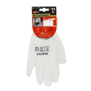 Guanti da lavoro in poliuretano Emi 10/XL - bianco - EN 388 4131X - 8104293 - LoveOffice