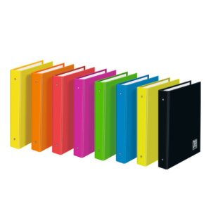 Raccoglitore ad anelli One Color Fluo 4 anelli - A4 colori assortiti - 7732 - LoveOffice