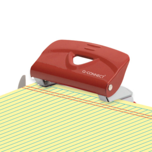Perforatore a due fori Q-Connect 10 fogli rosso KF14216 - LoveOffice