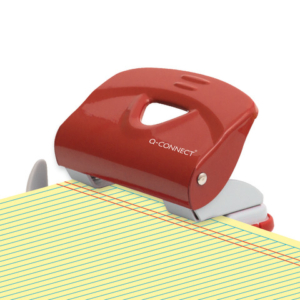 Perforatore a due fori Q-Connect 20 fogli rosso KF14219 - LoveOffice