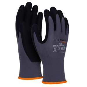 Guanti da lavoro Donau Safety in nylon e rivestiti con schiuma di nitrile sul palmo Tg. 10 - conf. 12 pz - 32061721-10 - LoveOffice