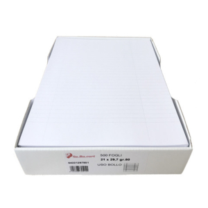 Carta uso bollo A4 Sabacart 80 g/m² - 1 rigo con margine - risma da 500 fogli 64221297801 - LoveOffice