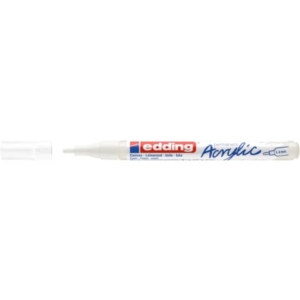 Marcatore acrilico Edding 5300  - punta tonda 1-2 mm tratto fine - bianco-traffico - E-5300 922 - LoveOffice