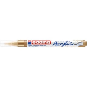 Marcatore acrilico Edding 5300  - punta tonda 1-2 mm tratto fine - oro-prezioso - E-5300 924 - LoveOffice