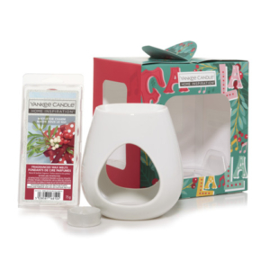 Set bruciatore Yankee Candle per cera da fondere Mistletoe Charm - 2655957E - LoveOffice