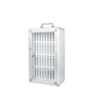 Armadietto portacellulari in alluminio Iternet con serratura 29x19x50 cm 3449 - LoveOffice