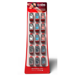 Espositore 60 auricolari wireless TWS SBS GO PODS semi in-ear colori assortiti EXPO-15AUDIOCA+ - LoveOffice