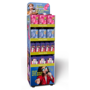 Espositore 48 prodotti audio Music Hero cuffie