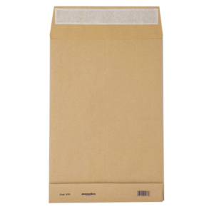 Buste a sacco Blasetti Monodex Avana in carta kraft 120 g/m² - fondo quadro - 25+4x35