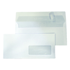 Buste con finestra Blasetti Strip Laser - 90 g/m² bianco - 11x23 cm - conf. 500 pz - 0157 - LoveOffice