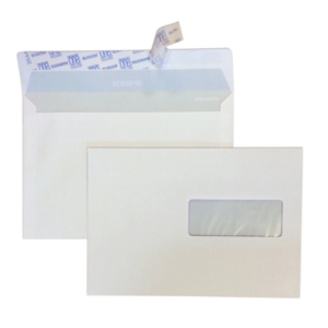 Buste con finestra Blasetti Strip 90 - 90 g/m² bianco - 16x23 cm - conf. 500 pz - 0170 - LoveOffice
