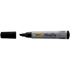 Marcatore permanente BIC Marking 2300 punta scalpello 3,7-5,5 mm nero 8209263