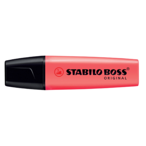 Evidenziatore Stabilo Boss Original 2-5 mm rosso 70/40