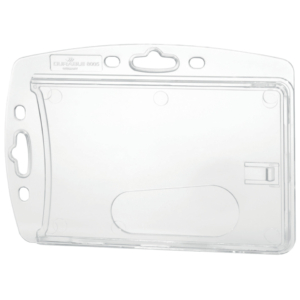 Portabadge DURABLE rigido fronte aperto polistirene Trasparente 2 badge 54x87 mm (conf.10)