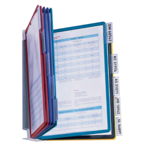 Leggio da parete Vario® Wall 10 Durable - 10 pannelli - A4 - Assortito