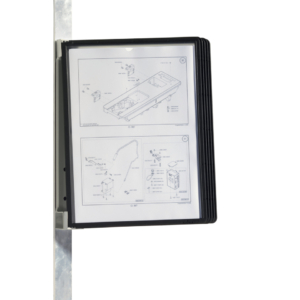 Leggio da parete con Dorso magnetico Vario® Magnet Wall 5 Durable - 5 pannelli - A4 - Nero