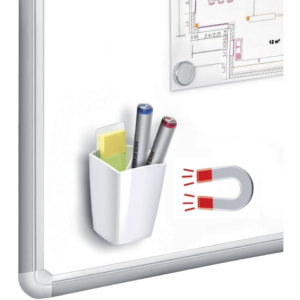 Portapenne magnetico CEP - 78x74x95 mm - Bianco - 1005310021