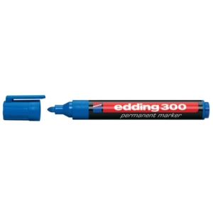 Marcatore permanente edding 300 punta tonda 1,5-3 mm blu E-300 003