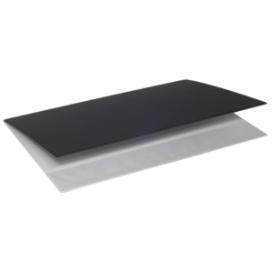 Sottomano doppio Neon Orna - 49x34,5 cm - Nero - 0107NEO1000