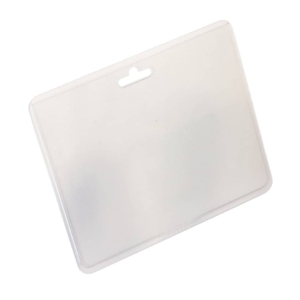 Buste portanome Durable con asola di aggancio - 60x90 mm - Trasparente - orizzontale (conf.100)