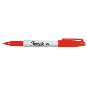 Marcatore permanente Sharpie Fine - punta tonda 1 mm rosso - S0810940