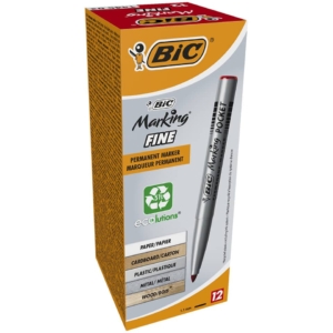 Marcatore permanente BIC Marking Pocket 1445 punta conica 1 mm rosso 8209002