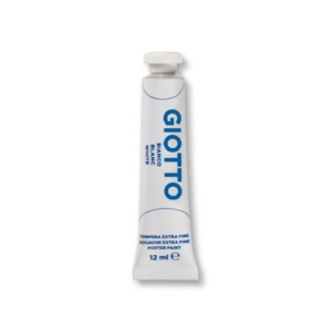 Tubetti tempera GIOTTO - 12 ml - Bianco - 3520 01 (conf.6)