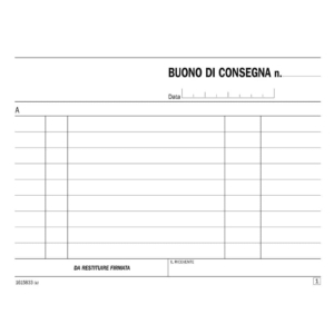 Blocco buoni di consegna flex 11,5x16,5 cm - 33x3 copie autoricalcanti - 161583300