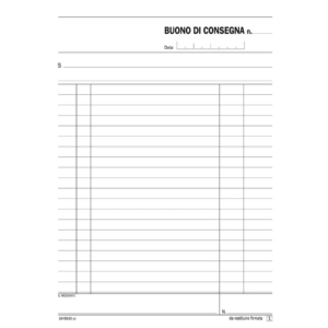 Blocco buoni di consegna flex 21,5x14,8 cm - 33x3 copie autoricalcanti - 164583300