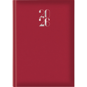 Agenda 2026 Settimanale 17x24 cm Madrid Rosso inglese
