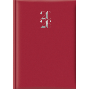 Agenda 2026 Giornaliera 14,5x20,5 cm Madrid Rosso inglese