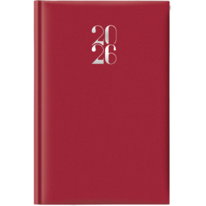 Agenda 2026 Giornaliera S/D 11x16,5 cm Madrid Rosso inglese