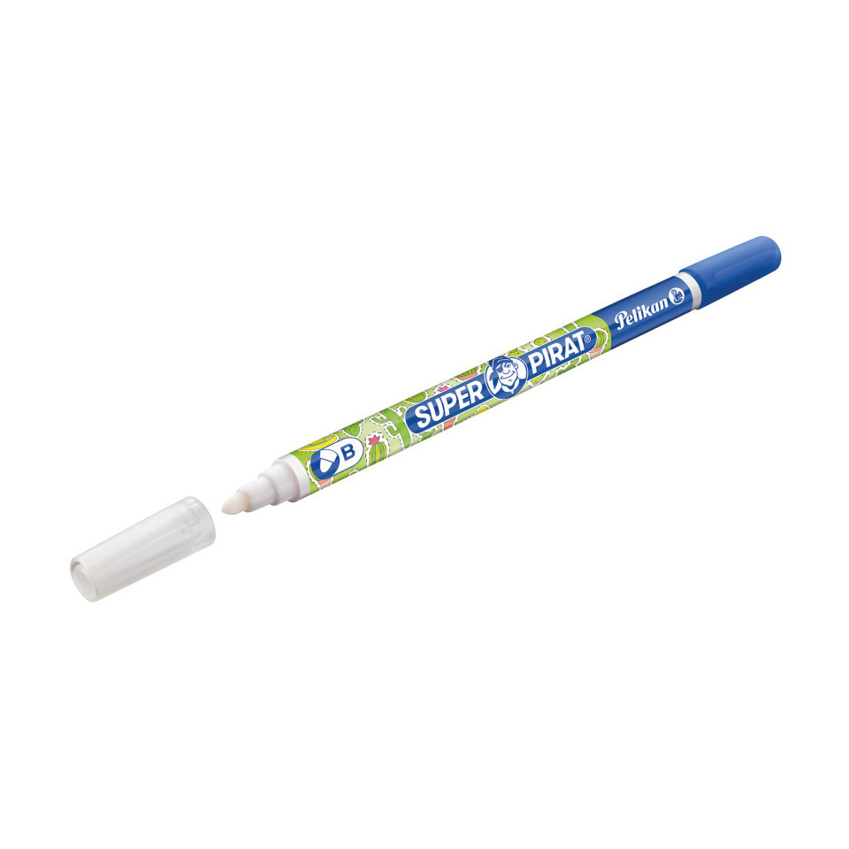 Pelikan Superpirat Eco - Penna Cancellabile Per Inchiostro Con Punta Multipla (Tratto M) - Motivi Assortiti