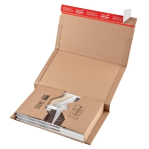 Scatola fustellata ColomPac in cartone ondulato 35,3x22,5x10 cm avana - CP020.08