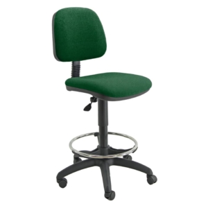 Sgabello tecnico con poggiapiedi telescopico ESOS 4 UNISIT - polipropilene - Verde