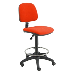 Sgabello tecnico con poggiapiedi telescopico ESOS 4 UNISIT - polipropilene - Arancione