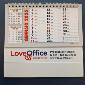 Calendario da tavolo Loveoffice bianco - LoveOffice